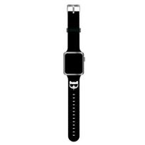 Karl Lagerfeld Pasek KLAWLSLCK Apple Watch 42/44/45mm Silicone Choupette Heads / black