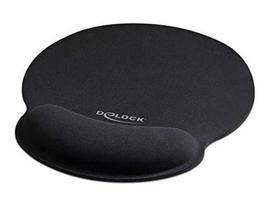 DeLOCK Ergonomic mouse pad with gel wrist rest (black)