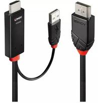 Lindy Adapter cable HDMI, DisplayPort (black/red, 2 meters)