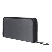 CD DVD Booklet Mercerized Fabric Handbag CD Storage Case- CD/DVD Organizer Case pilka spalva