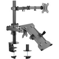 goobay Monitor Mount with Laptop Arm Flex Black, for Monitors from 13" - 32" (33 - 81cm)