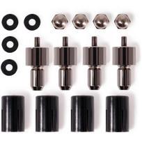 Alphacool Core Push Mounting 25mm M3/M4/UNC 6-32 Set 4x, mounting/mounting (black/silver, 25 mm)