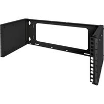 Digitus patch holder for wall mounting, 483mm (19") (black, 4 U, depth adjustable 250mm - 430mm)
