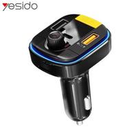 FM moduliatorius yesido  Bluetooth to FM Convert 43W fast car charger Y45 Black