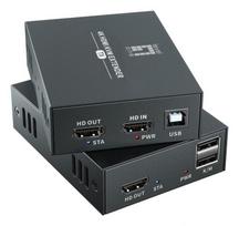 LevelOne HVE-8111 AV extender AV transmitter & receiver Black