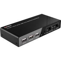 Lindy 2 Port KVM Switch HDMI 4K60, USB 2.0 & Audio, KVM Switch