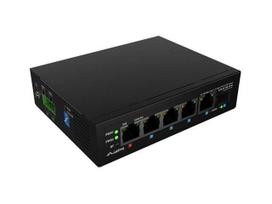 Lanberg ILFE-4P-1GE-1S-90 network switch Unmanaged Fast Ethernet (10/100) Power over Ethernet (PoE) 1U Black