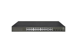 LevelOne Hilbert 28-Port Gigabit Smart Lite Switch, 24 x Gigabit RJ45, 4 x Gigabit SFP/RJ45 Combo
