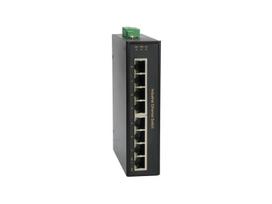 LevelOne 8-Port Fast Ethernet PoE Industrial Switch, 4 PoE Outputs, 802.3at/af PoE, 126W, -40°C to 75°C