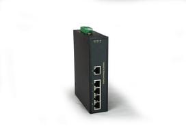 LevelOne 5-Port Fast Ethernet Industrial Switch, -40°C to 75°C