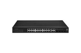 LevelOne Hilbert 28-Port Industrial Gigabit Smart Lite Switch, 24x RJ45, 4x SFP/RJ45 Combo
