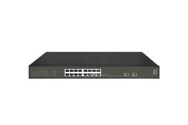 LevelOne Hilbert 18-Port Gigabit PoE Smart Lite Switch, 16 PoE Outputs, 2 x Gigabit SFP, 802.3at/af PoE, 230W PoE Power Budget
