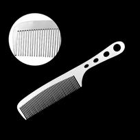 Ultra-thin Hairdressing Styling Comb Stainless Steel Metal Barber Comb Anti Static Comb  Men 5