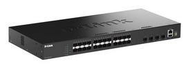 D-Link 28-Port Gigabit SFP Stackable Smart Managed Switch with 4 x 10G SFP+ Ports