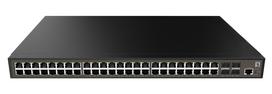 LevelOne GEL-5271 network switch Managed L2+ Gigabit Ethernet (10/100/1000) 1U Black
