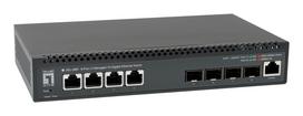 LevelOne 8-Port L3 Managed 10-Gigabit Switch, 4 x 1G/2.5G/5G/10G RJ45, 4 x 1G/2.5G/10G SFP+ Uplinks