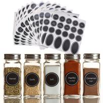 320+ Printed  Jar and Pantry Label Set Chalkboard Round Stickers  Labels juoda