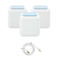 PNI GB1200 Gigabit Wi-Fi Mesh System Package and 1bc S/STP CAT8 flat network cable PNI U8015W 1.5m