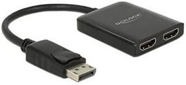 DeLOCK DisplayPort 1.4> 2x HDMI MST splitters, splitters & switches