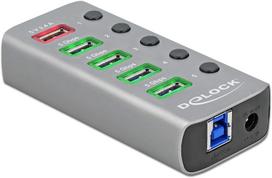 DeLOCK USB 3.2 Gen1 Hub + 4Po + 1SLK + ST + BE - 63262