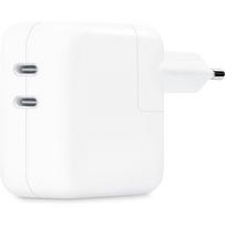 Apple Dual USB-C Power Adapter MW2K3ZM/A, 35 Watt, charger (white, 2x USB-C, without cable)