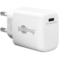 goobay USB-C PD GaN fast charger 25 watts (white, Power Delivery 3.0)