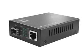 LevelOne RJ45 to SFP Gigabit Media Converter, PoE PSE