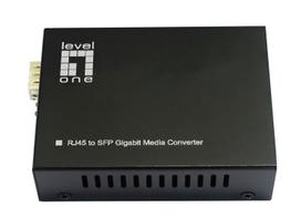 LevelOne RJ45 to SFP Gigabit Media Converter, 802.3bt 60W PoE PSE