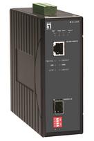 LevelOne RJ45 to SFP Gigabit Industrial Media Converter, -40°C to 75°C