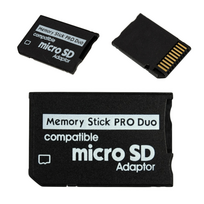 Riff Memory Stick Pro Duo to MicroSD SDHC TF Card Adapter Converter for PSP 1000 2000 3000 and Sony Photo/Video Cameras