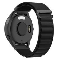 20mm 22mm Alpine Loop Nylon Strap For Garmin Forerunner 265 165 55 965 570 970 Bracelet Wristband Garmin Active6-5/Venu 4/3 Belt Garmin 165-55 juoda