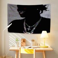Ken Rapper Carsons Tapestry A Great Chaos Music Album Cover Poster wall hanging decor For Bedroom College Dorm Home Decor Meme F 74x94cm(29x37in)