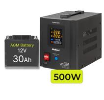 Inverter 500W + 12V 30Ah battery