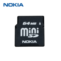 Nokia MiniSD Memory Card Storage Media 64Mb Used Tested Formated Bulk