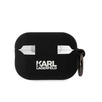 Karl Lagerfeld 3D Logo NFT Karl and Choupette Silicone Case for AirPods Pro 2 / Black