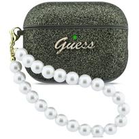 Case Guess Glitter Pearl Strap for AirPods Pro 3 / khaki