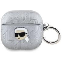 Karl Lagerfeld Monogram Karl Head Case for AirPods 4 / Silver