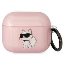 Karl Lagerfeld KLA3HNCHTCP Airpods 3 cover Ikonik Choupette / pink