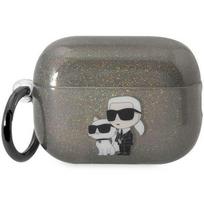 Karl Lagerfeld KLAP2HNKCTGK Airpods Pro 2 (2022/2023) cover Glitter Karl&Choupette / black