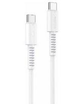 Kabelis yesido  60W Type C to Type C PVC Data Cable CA154 White