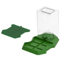 Reptile Water Dispenser Waterer,Prevent Drowning,Tortoise Dispenser žalia