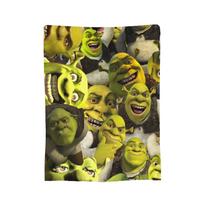 Hey Shrexy  S-Shreks  Meme Blanket  Fleece Vintage Soft Throw Blankets for Bedspread  Winter, 75x90cm