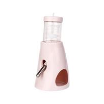 Plastic Hamster Water Dispenser 3Colors Automatic Bottle Dispenser Leak-proof Double Ball Design Non Slip rožinė