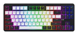 HATOR Rockfall 3 TKL Wireless, black, QMK/VIA, OMA profile white-black keycaps Keyboard - linear mechanical hotswap switches - US - ANSI Layout (HTK850)