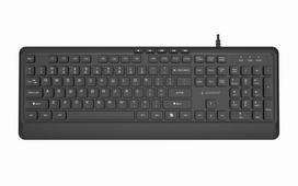 Gembird KB-MCH-05 Slim wired multimedia keyboard, black, US layout