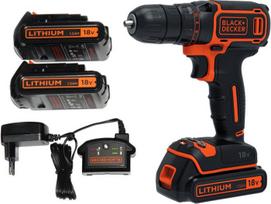 Black + Decker Wiertarko-Wkrętarka 18V 2X1.5Ah Bdcdc18B