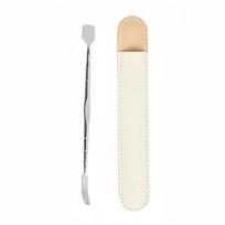 Stainless Steel Blackhead Remover with Case, Dual-purpose Tool, Dead Skin Cleaning Tool, Multi-functional Stirring Mask Massage Stick, Facial Cleansin