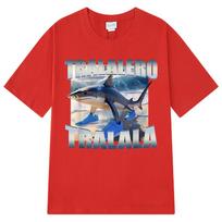 Tralalero Tralala Funny Shark Meme Tshirt Unisex Women Clothing Fashion Vintage Tshirts Casual Cotton Short Sleeve T Shirts Tops S