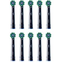 Braun Oral-B Pro Cross Action brush heads pack of 10 (black)