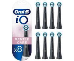 Braun Oral-B iO Gentle Clean 8-pack, black brush heads, for sensitive areas and healthier gums
